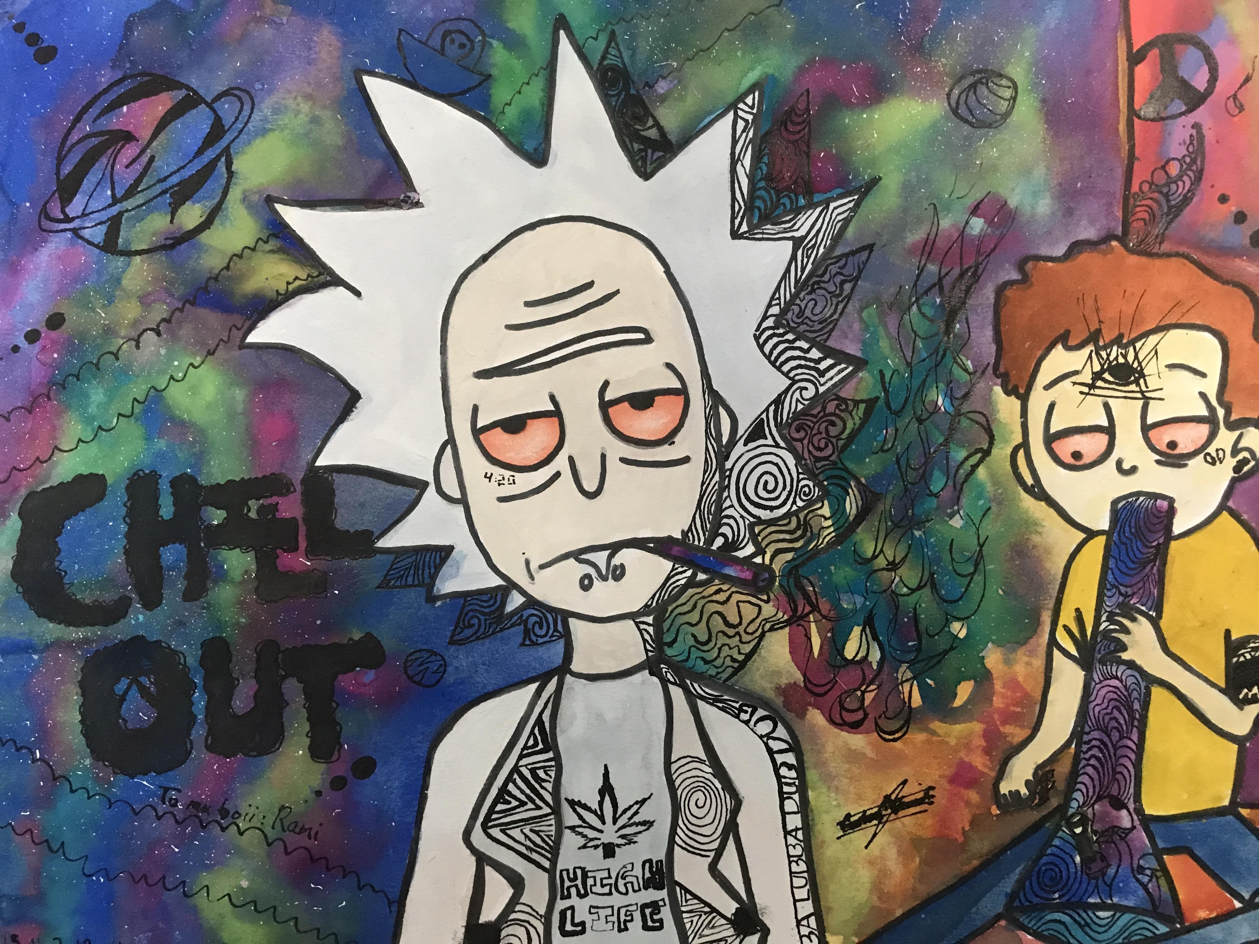 Featured image of post Rick And Morty Painting Smoking