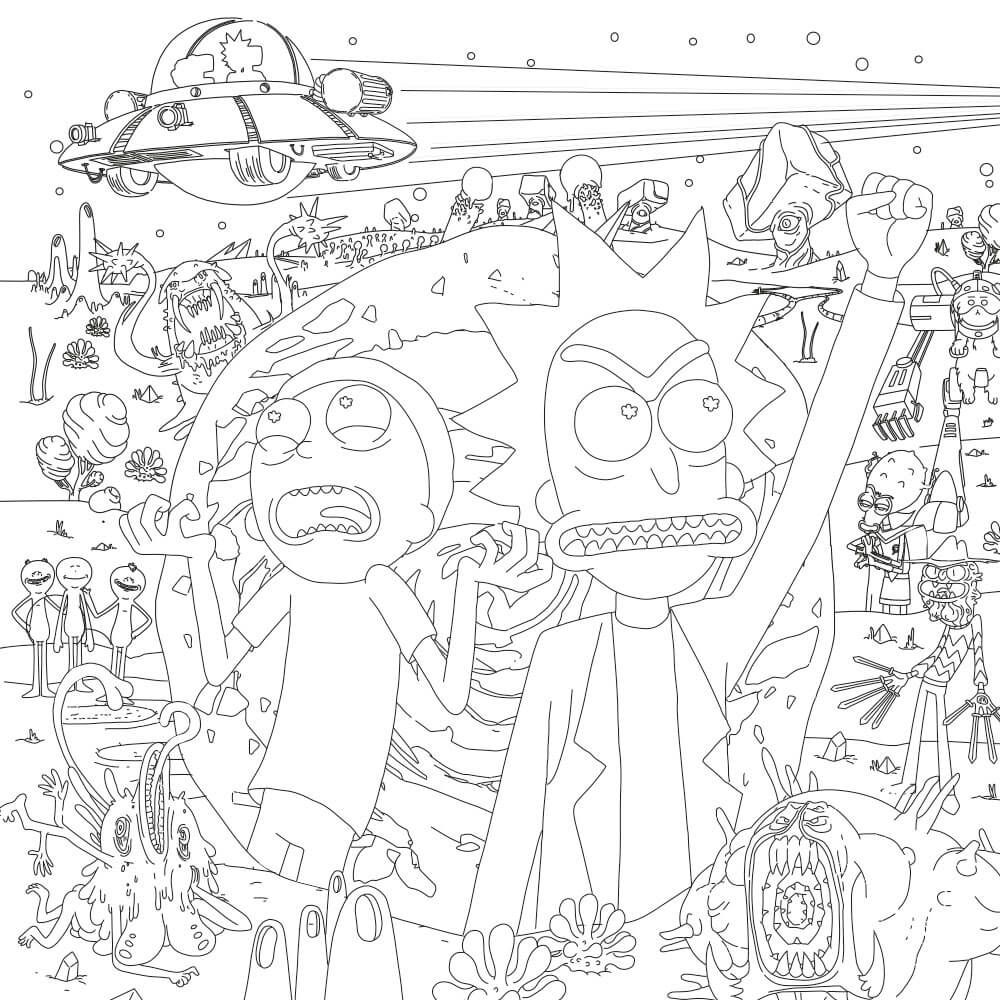 Featured image of post Rick And Morty Trippy Coloring Pages